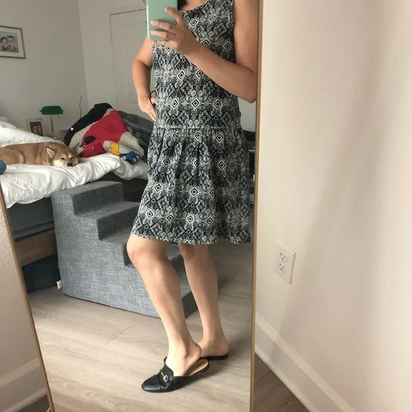 🐕 Casual tunic smock dress with drop waist - Picture 4 of 5